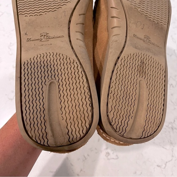 TOMMY BAHAMA Suede Tan Leather Slip On Loafer Size 11.5 - Picture 13 of 13